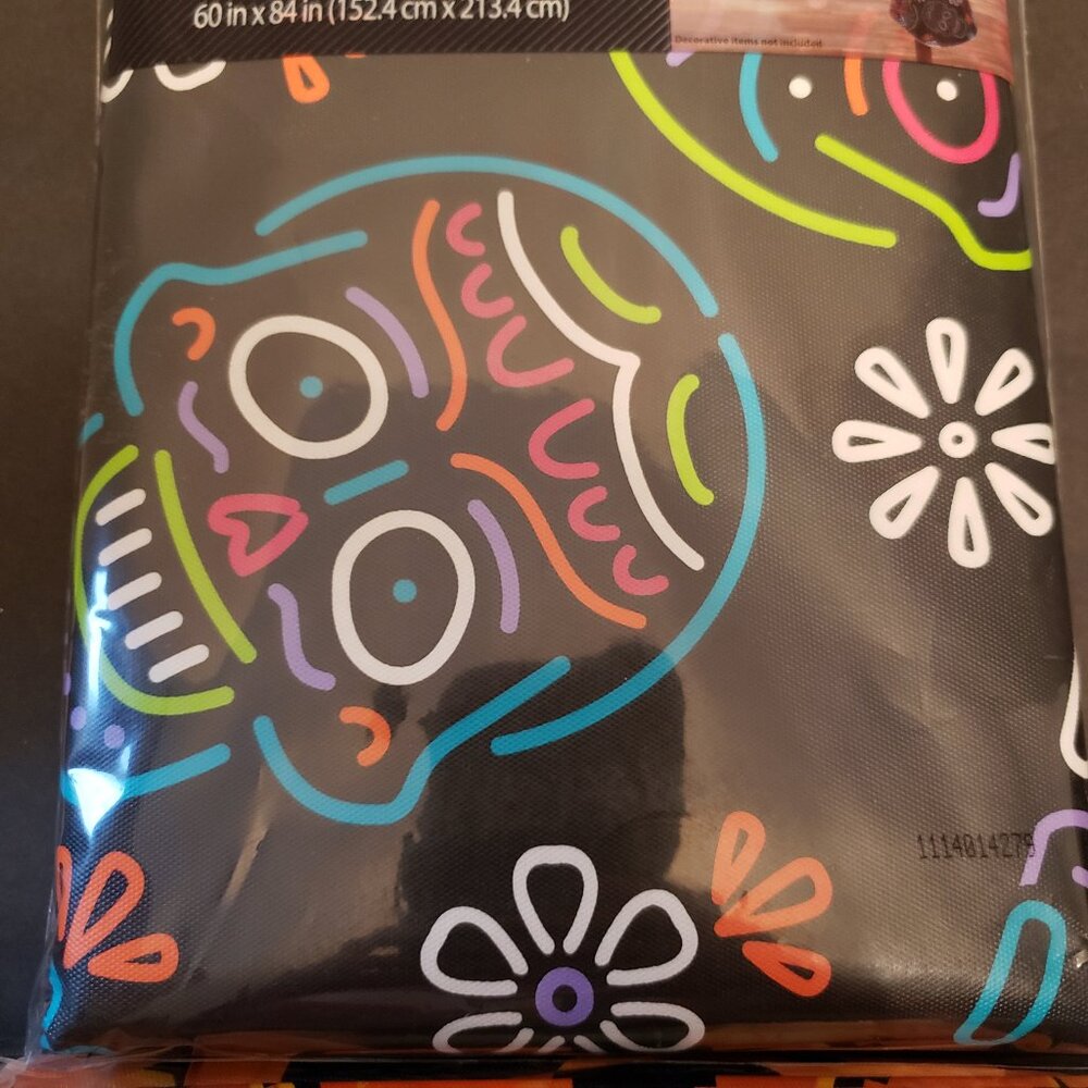 Halloween Psychedelic Tablecloth 60” X 84"